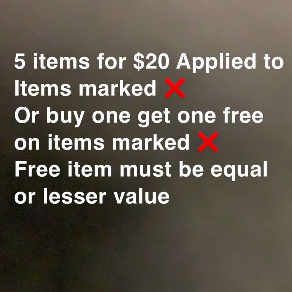 ❌Buy one get one free sale❌